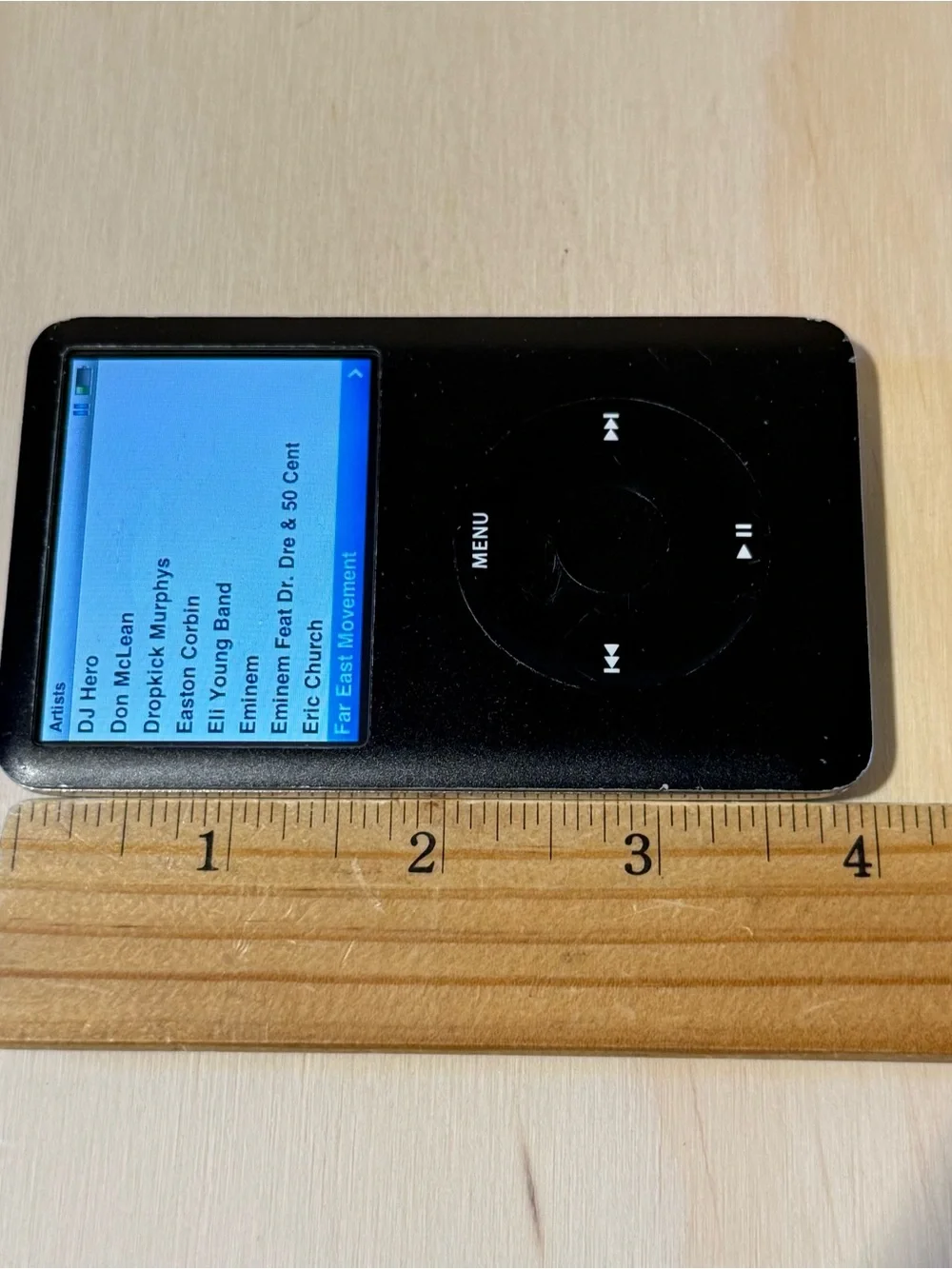 iPod Model:A1136 6thGen 80GB Blk Bad Battery For-Parts/Repair Read Info!